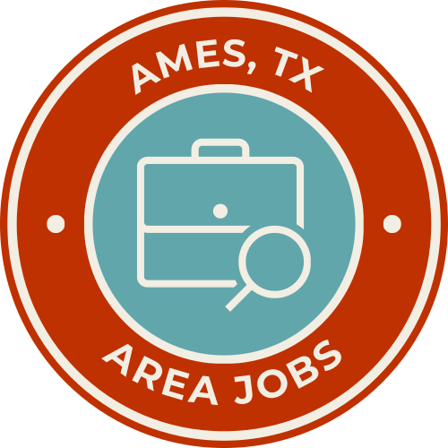 Ames, TX AREA JOBS logo